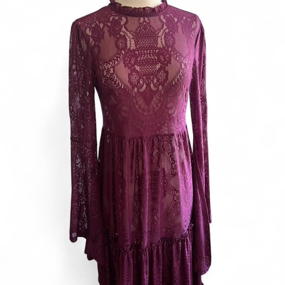 Killstar Hecate dress in plum size large stevie nicks - Picture 2 of 5